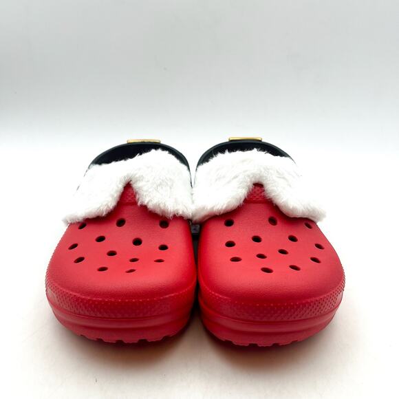 Crocs Kids Classic Lined Santa Clogs US C13 EU 30.5 Red White Lightweight NWT - Picture 6 of 13